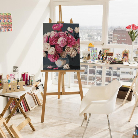 Bukiet różowych radości Obraz Do Malowania Po Numerach