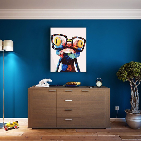 Żaba W Okularach Malowanie Po Numerach