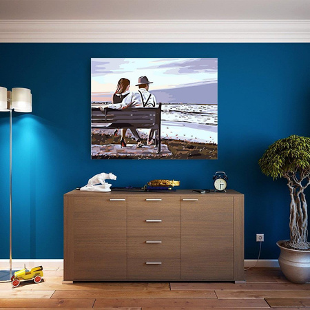 Para nad morzem Obraz Do Malowania Po Numerach