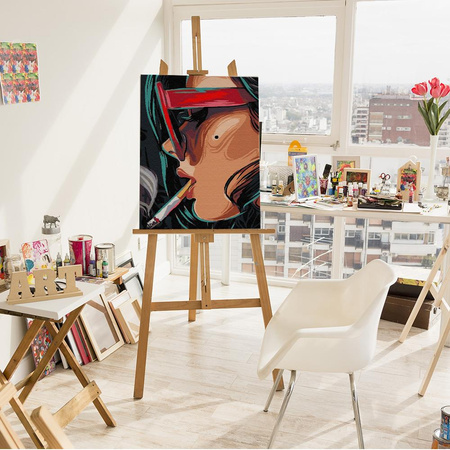 Dziewczyna z papierosem Malowanie po Numerach