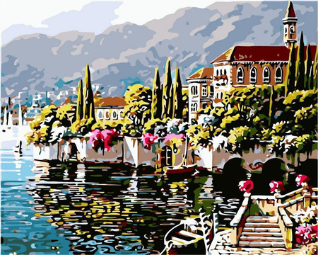 Miasto portowe Obraz Do Malowania Po Numerach