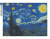 Mozaika Diamentowa 5D Bez Ramy Van Gogh Gwiaździsta Noc 30x40 Haft Diamentowy