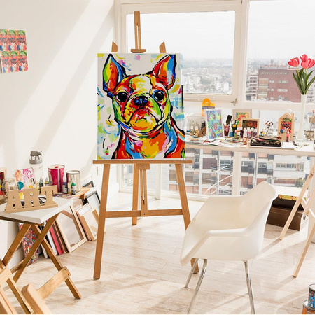 Jasny buldog Obraz Do Malowania Po Numerach