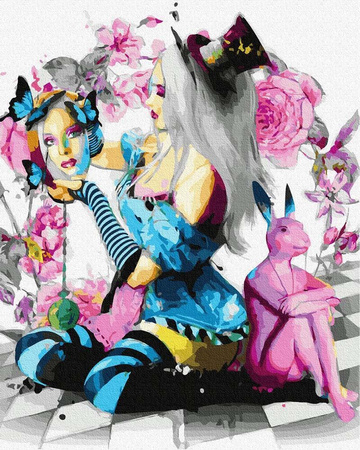 Alicja w krainie czarów Malowanie po numerach