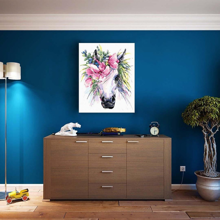 Jednorożec w kwiatach Malowanie Po Numerach