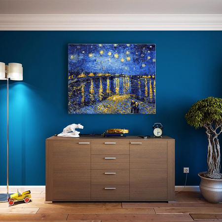 Gwiaździsta Noc nad Rodanem. Van Gogh Malowanie po numerach