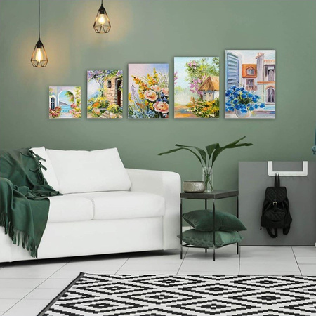 9 szt Płótno Bawełniane Podobrazie 3mm 40x50 cm