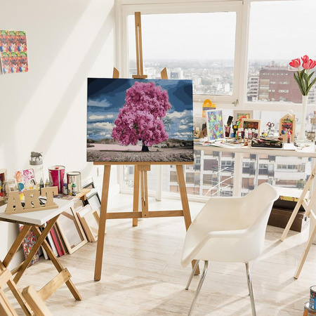 Różowa królowa drzew 30x40cm Obraz Do Malowania Po Numerach