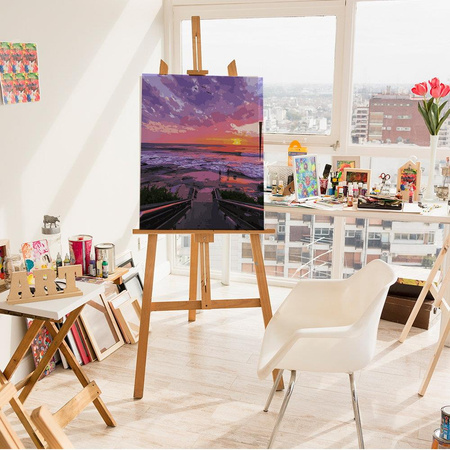 Zachód słońca na plaży Obraz Do Malowania Po Numerach