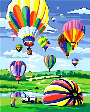 Balony Obraz Do Malowania Po Numerach