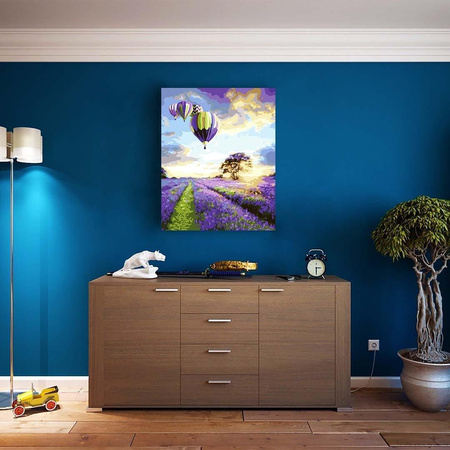 Lot nad lawendowym polem Malowanie po Numerach