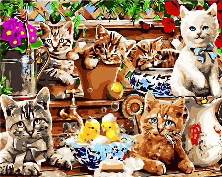 Kocięta Obraz Do Malowania Po Numerach