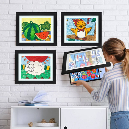 kids art frame black