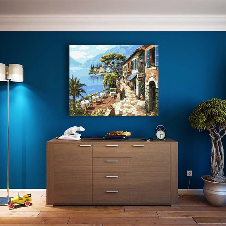 Cafe na wybrzeżu Malowanie po numerach