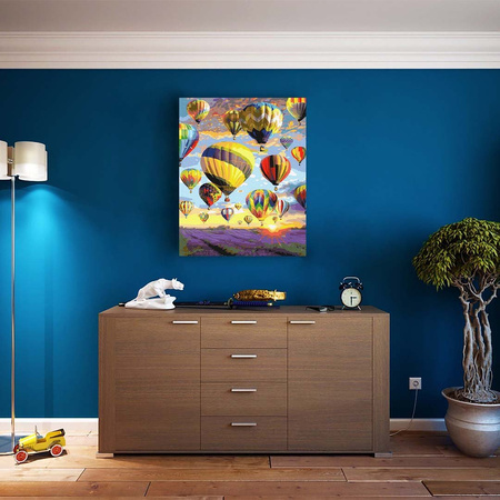 Balony w chmurach Malowanie po numerach