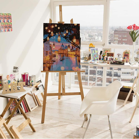 Nocne Lampki Wenecji Malowanie po numerach 40x50