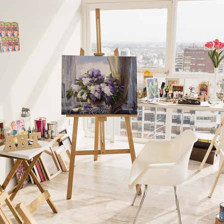 Bez na oknie Malowanie po numerach