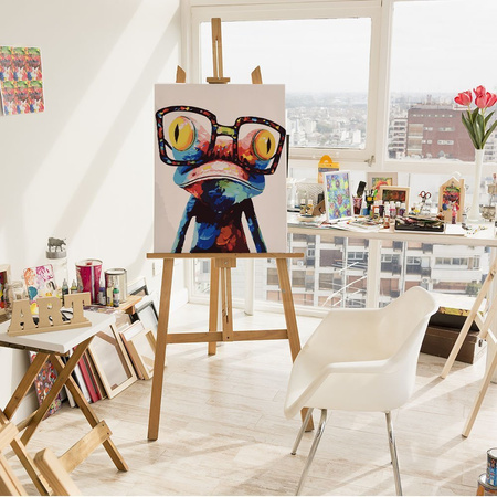 Żaba W Okularach Malowanie Po Numerach