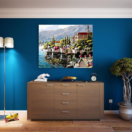 Miasto portowe Obraz Do Malowania Po Numerach