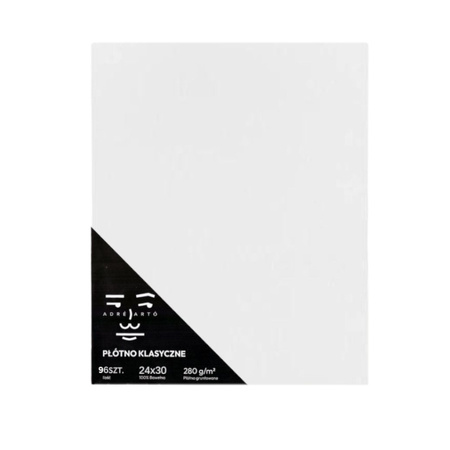 96 szt Płótno Bawełniane Podobrazie 3mm 24x30 cm