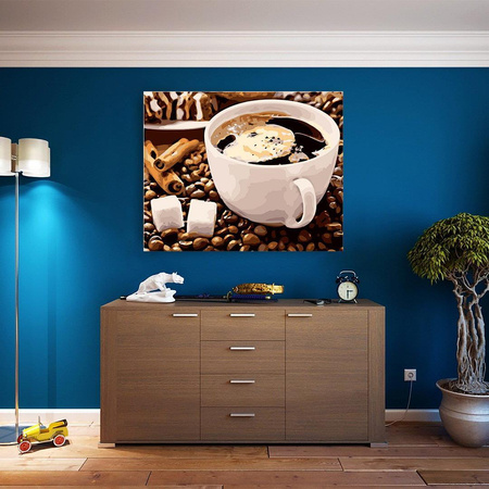 Kawa z cukrem Obraz Do Malowania Po Numerach