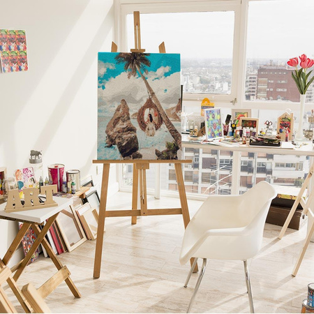 Dziewczyna na rajskich wyspach Malowanie po Numerach