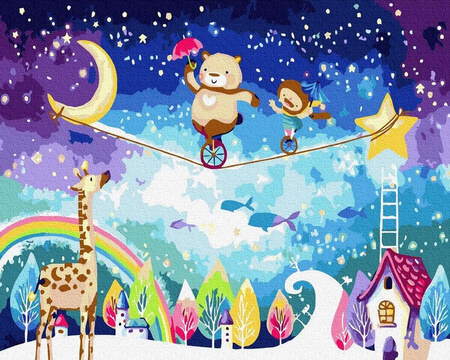 Bajkowy cyrk Malowanie Po Numerach