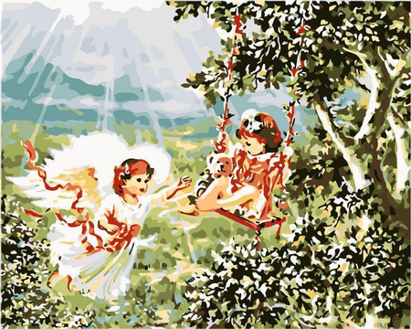 Anioły Obraz Do Malowania Po Numerach