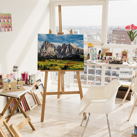 Dolina w górach Malowanie po numerach