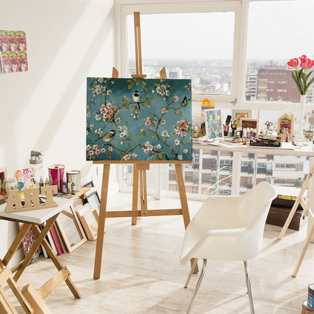 Ptaki W Gałęziach Malowanie Po Numerach