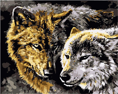 Wilki Obraz Do Malowania Po Numerach