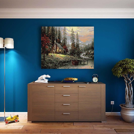 Dom W Górach Obraz Po Numerach Bez Ramy