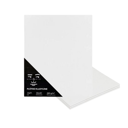 Płótno Bawełniane Podobrazie 3mm 30x40 cm 3szt