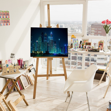 Wieżowce Dubaju w nocy 40x30cm Diamentowa Mozaika