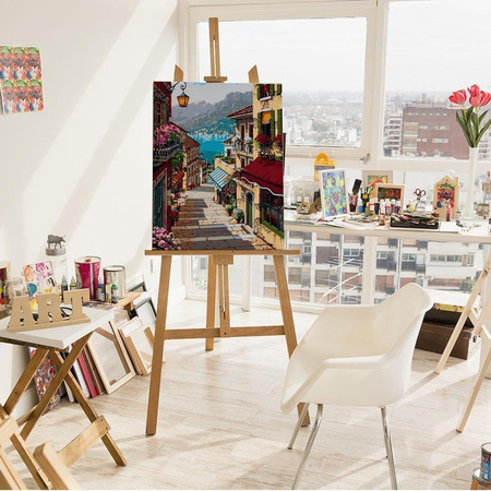 Uliczka Do Morza Obraz Po Numerach Bez Ramy