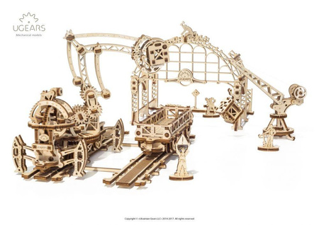 Manipulator szynowy. Seria Mechanical Town do składania