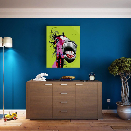 Kolorowy Koń Do Malowania Po Numerach