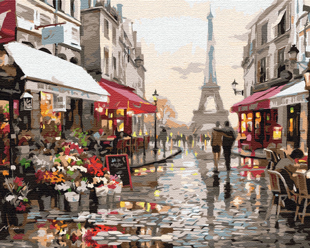 Para w Paryżu Malowanie Po Numerach