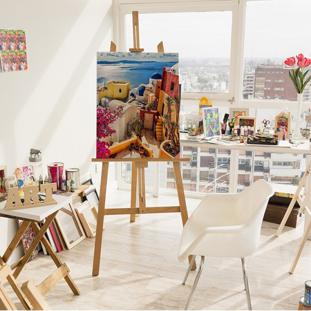 Wyspa Santorini, Grecja Malowanie Po Numerach