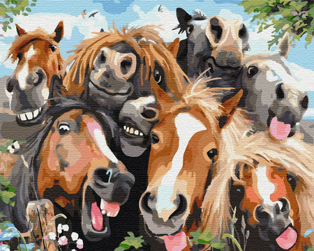 Przyjaciele na wieczność 40x50 Malowanie po numerach