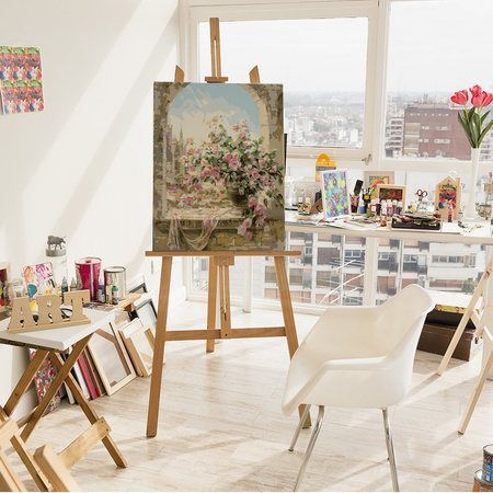 Kwiaty w oknie Malowanie Po Numerach