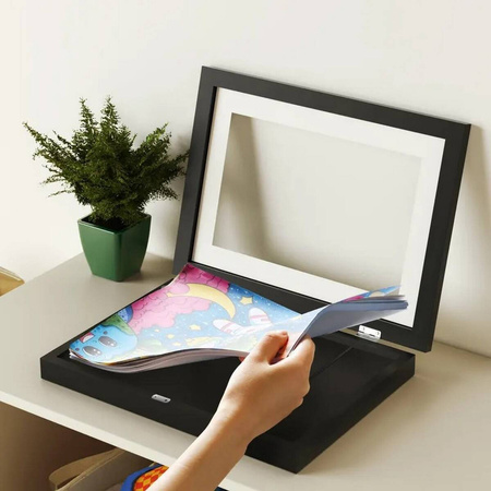 kids art frame black