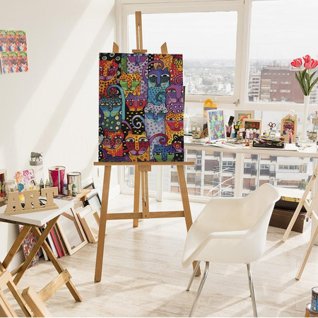 Kolorowe Koty Obraz Do Malowania Po Numerach