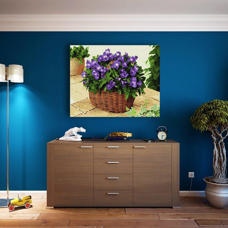 Kosz Alstroemeria Malowanie Po Numerach