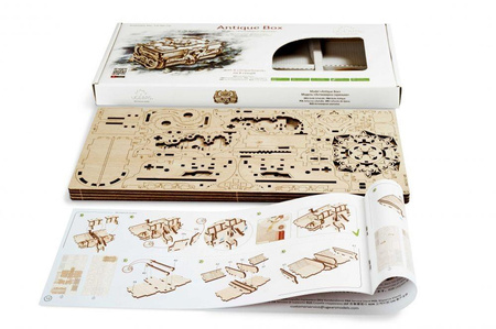 Antyczna szkatułka Model mechaniczny do składania