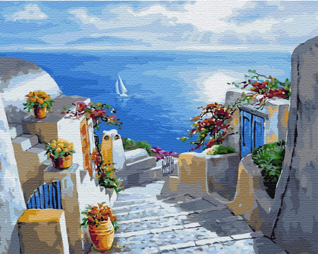 Schody do morza 40x50 Malowanie po numerach