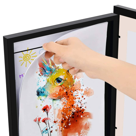kids art frame black