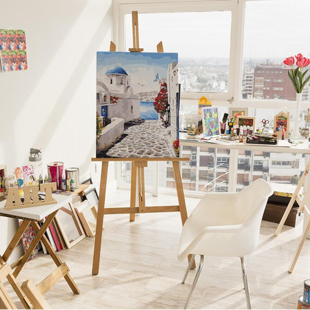 Ulica Santorini Obraz Do Malowania Po Numerach