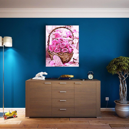 Kosz róż Obraz Do Malowania Po Numerach