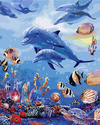 Świat Morski Obraz Do Malowania Po Numerach